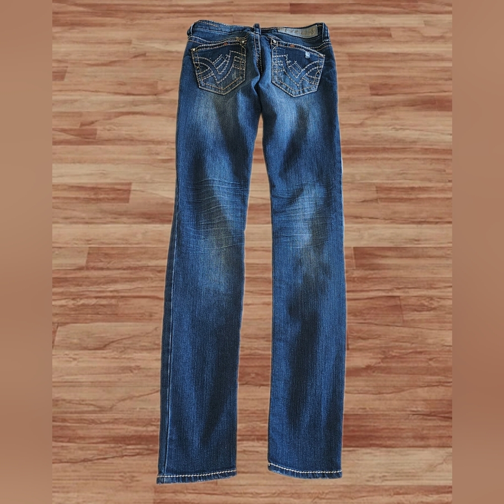 HYDRAULIC JEANS Size 2 Regular Bailey Ripped Skinny Jeans - Picture 2 of 3